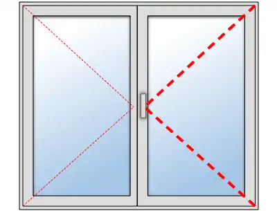 Vantail principal à droite